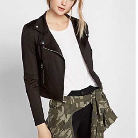 Express Ponte Knit Moto Jacket | Poshmark